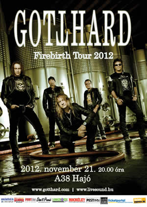 Gotthard: novemberben Budapesten az újjászületett hardrock zenekar.