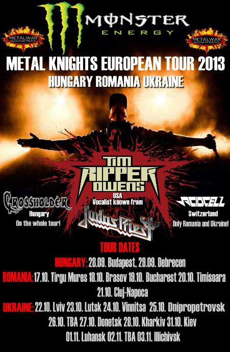 Crossholder - Tim Ripper Owensszel turnéznak