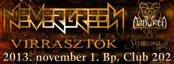 Nevergreen - November 1-én koncert a Club 202-ben!