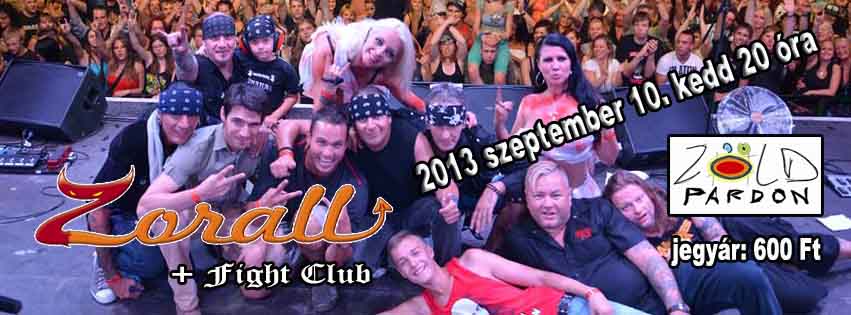 Holnap Zorall koncert a Zp-ben.