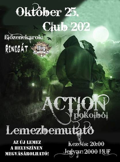 Action - Október 25-én új lemez és koncert a Club 202-ben
