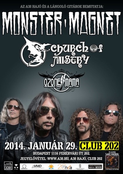 Monster Magnet - Január 29-én a Club 202-ben!