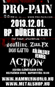 Pro-Pain, Action - Hardcore metal legendák a Dürer Kertben