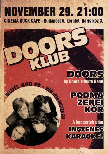 Cinema Rock Cafe - The Doors Klub