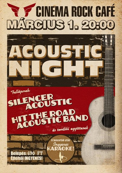 Cinema Rock Cafe – Acoustic Night a Cinemában