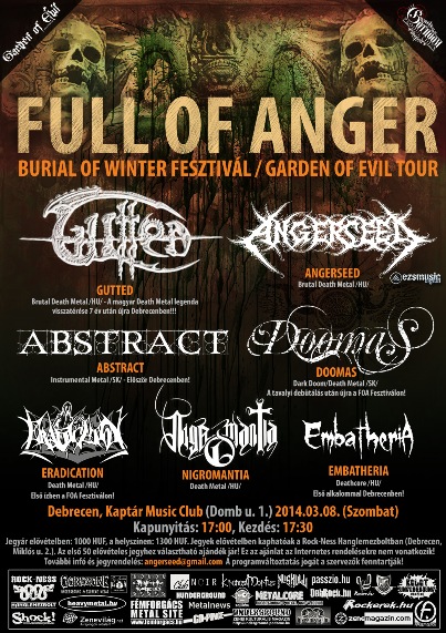 Full Of Anger Burial Of Winter Fesztivál - Nyerj jegyet a bulira