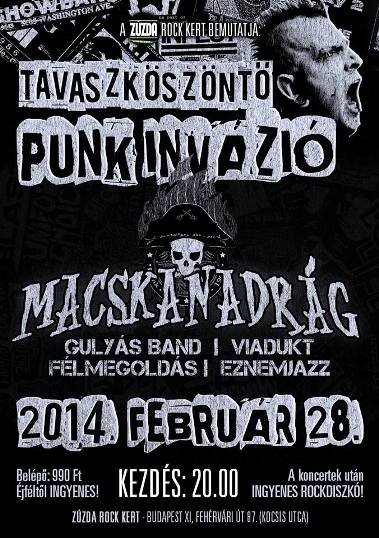 Zúzda Rock Kert – Tavaszköszöntő Punk Invázió