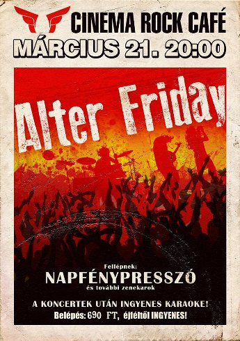 Cinema Rock Cafe – Alter Friday