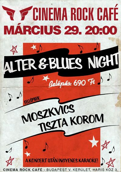 Cinema Rock Cafe – Alter&Blues Night