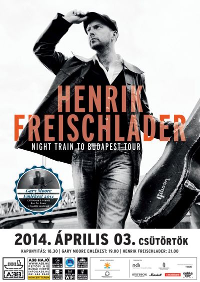 Henrik Freischlader lemezbemutató most csütörtökön a Gary Moore Emlékesten
