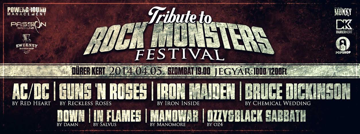 Tribute To Rock Monsters Fesztivál a Dürer Kertben