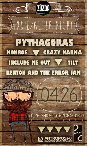 Zúzda Rock Kert – eMOTIV aRTS Alter/Indie Night