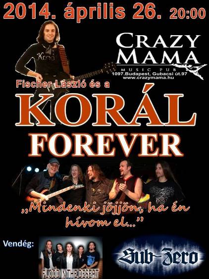 Fischer László és a Korál Forever a Crazy Mama Music Pubban