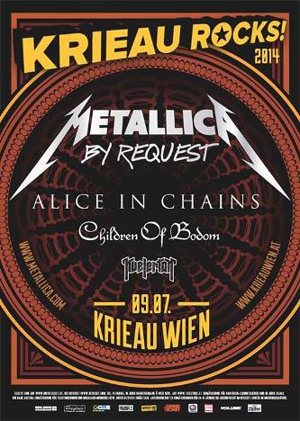 Metallica - Július 9-én Bécsben elcsíphető a zenekar
