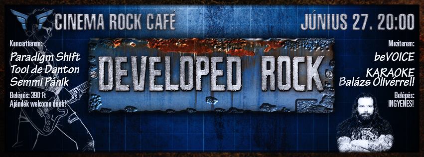 DEVELOPED ROCK: Tool de Danton, Paradigm Shift és Semmi Pán(i)k a Cinemában!