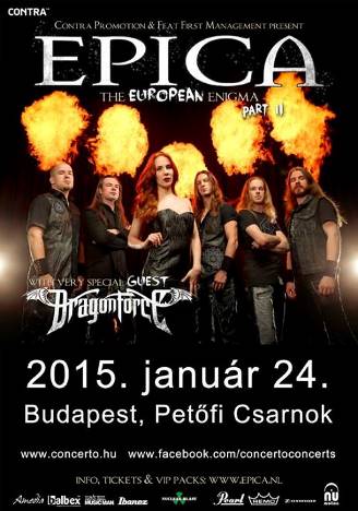 Epica - Januárban a Petőfi Csarnokban lép fel a holland banda