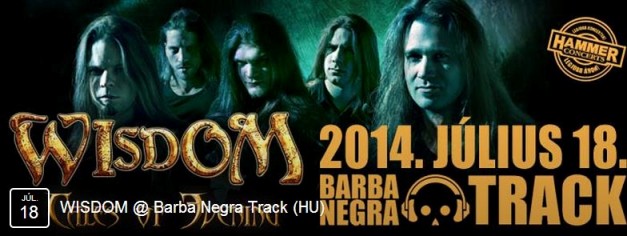 Wisdom - A holnapi koncert pontos menetrendje
