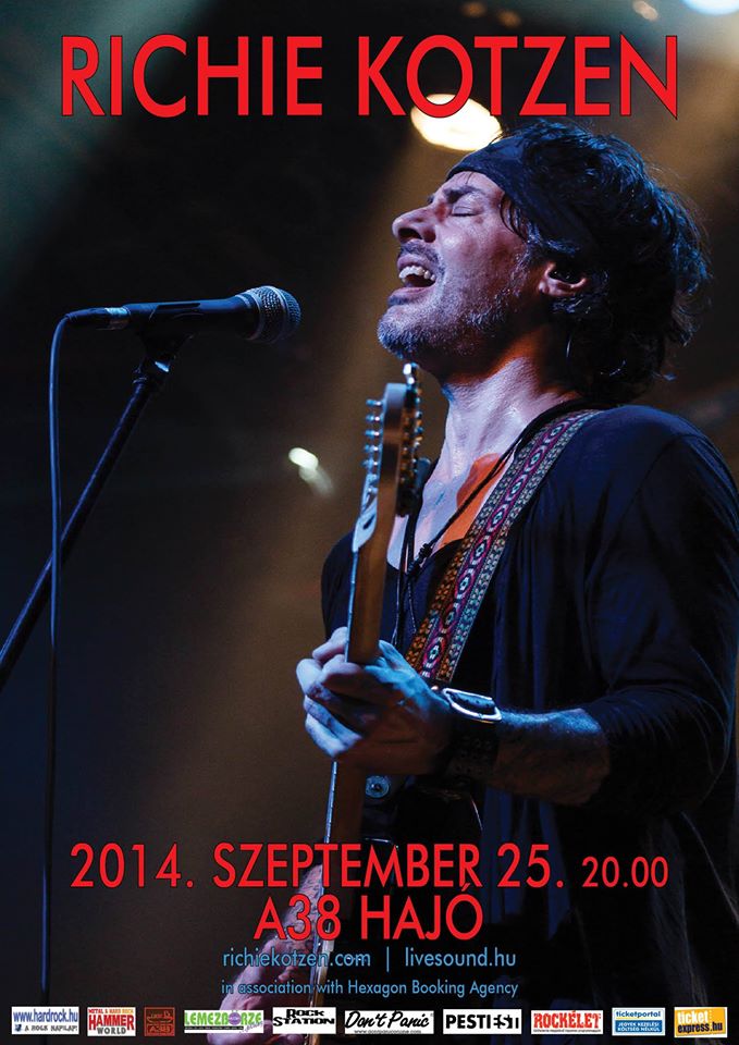 Richie Kotzen - Ma este az A38 Hajón zenél a gitáros
