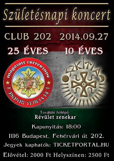 Magozott Cseresznye & Szkítia - Dupla születésnap a Club 202-ben