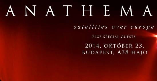 Anathema - Október 23-án az A38 Hajón zenélnek, már csak korlátozott számban kaphatók a belépők