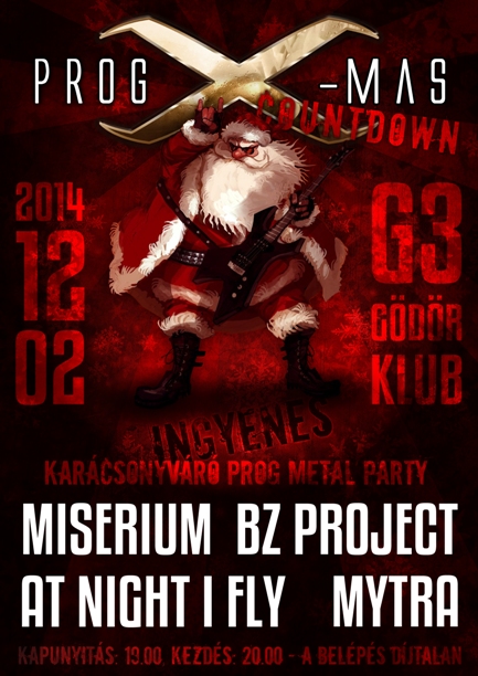Ingyenes Prog X-Mas Countdown Party a G3-ban