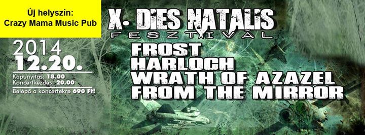 X. Dies Natalis Fesztivál - Új helyszínen, a Crazy Mamában kerül megrendezésre december 20-án a fesztivál