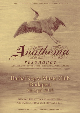 Anathema - Áprilisban budapesti koncert, régi tagokkal