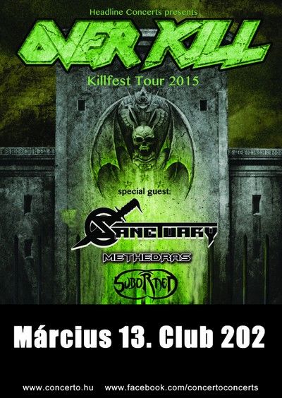 Overkill, Sanctuary: metal legendák a Club 202-ben