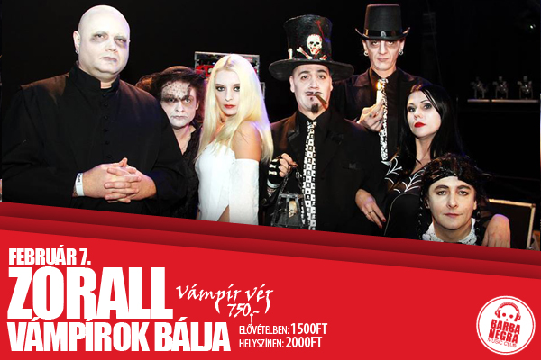 Vámpírok bálja - Zorall farsang a Barba Negrában