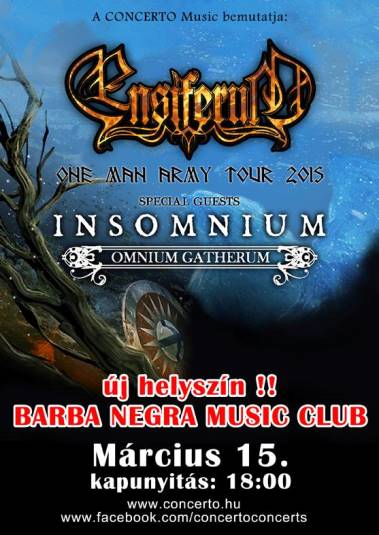 Ensiferum - Vasárnap a Club 202 helyett a Barba Negrában lép fel a finn banda