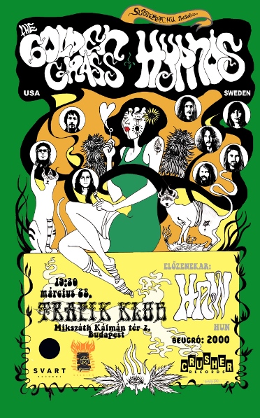 Koncertajánló - Hypnos, The Golden Grass, Haw - 2015.03.28. Trafik Klub