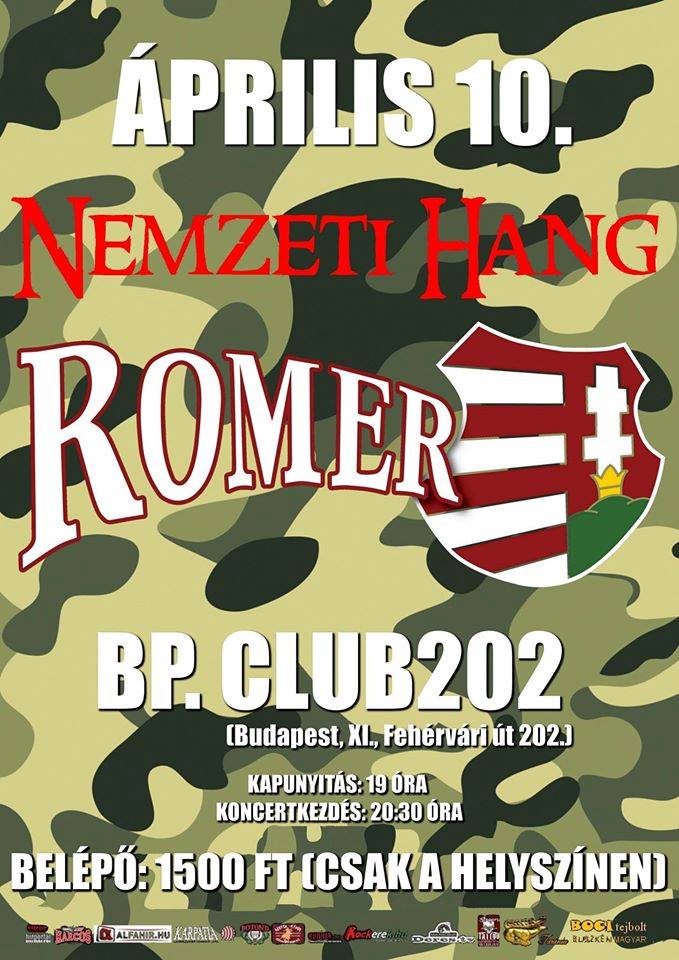 ROMANTIKUS ERŐSZAK : A Szabadság, szerelem! turné a Club202-ben folytatódik!