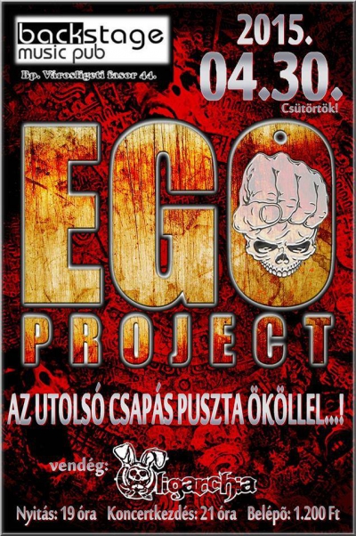 EGO Project - Április 30.-án különleges EGO buli a Backstage-ben