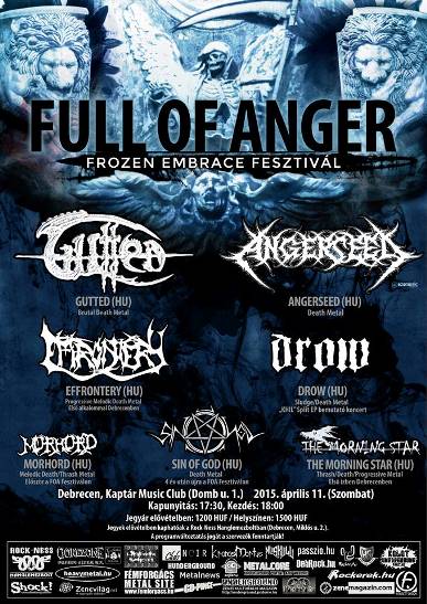 Full Of Anger Frozen Embrace Fesztivál a debreceni Kaptár Music Club-ban