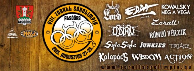 VIII. Zorall Sörolimpia - Teljes a fellépők listája
