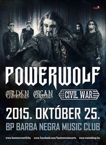 Powerwolf - Októberben újra hazánkban lépnek fel