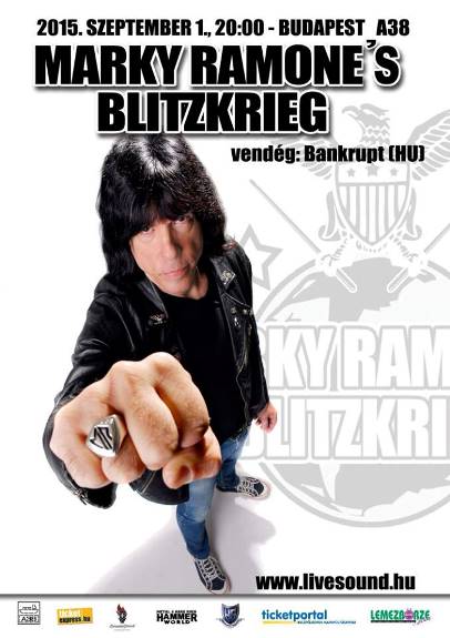 Marky Ramone's Blitzkrieg - A legjobb Ramones dalokkal az ex dobos és csapata az A38 Hajón