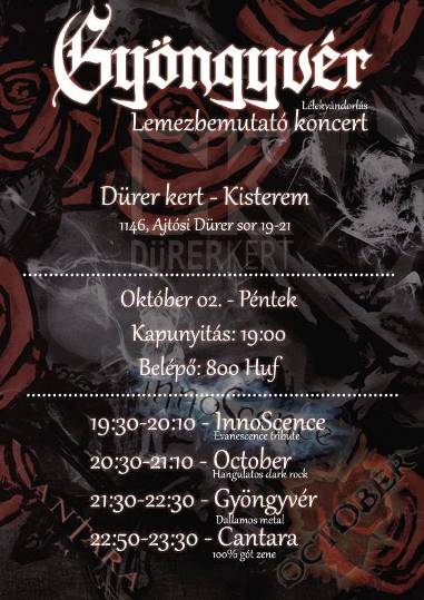 Gyöngyvér - Lemezbemutató vendégzenekarokkal a Dürerben