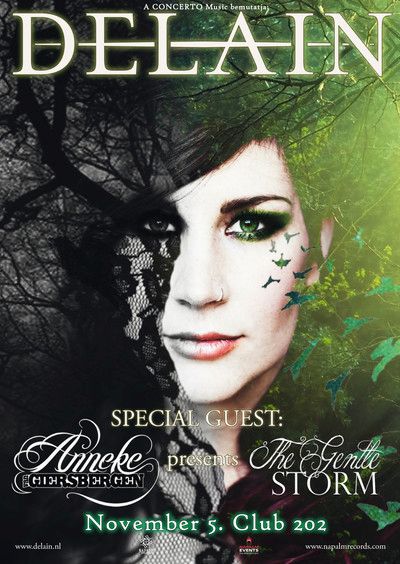 Delain és Anneke Van Giersbergen koncert novemberben