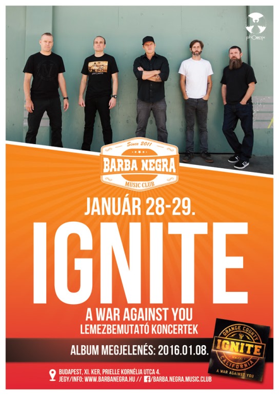 Dupla koncerttel tér vissza Magyarországra az Ignite!