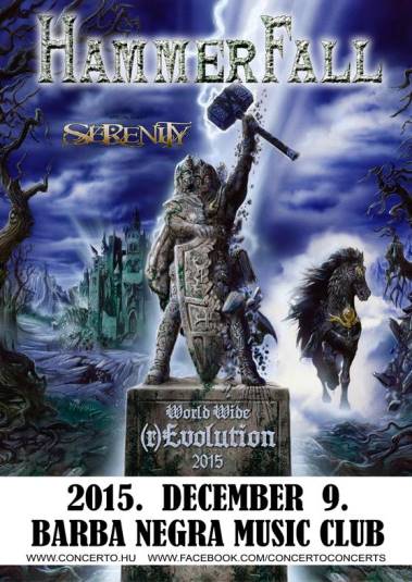 Hammerfall - December 9-én koncert a Barba Negrában