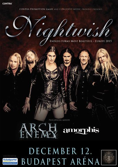 Nightwish, Amorphis és Arch Enemy az Arénában