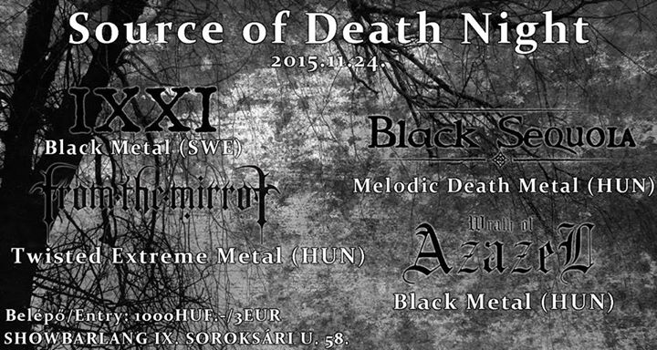 Source of Death Night - November végi black-death buli a Showbarlangban
