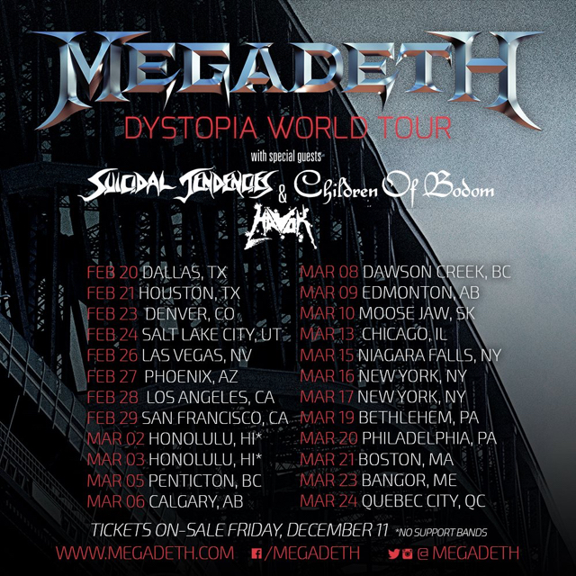 Children Of Bodom - Daniel Freyberg az új gitáros megadeth flyer 20160127