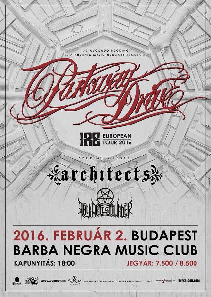 Parkway Drive - Ezúttal is telt ház várható az ausztrálok Barba Negrás koncertjén