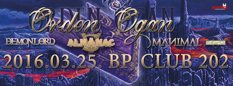 Almanac - Victor Smolski új bandája márciusban a Club 202-ben zenél almanac flyer 20160228