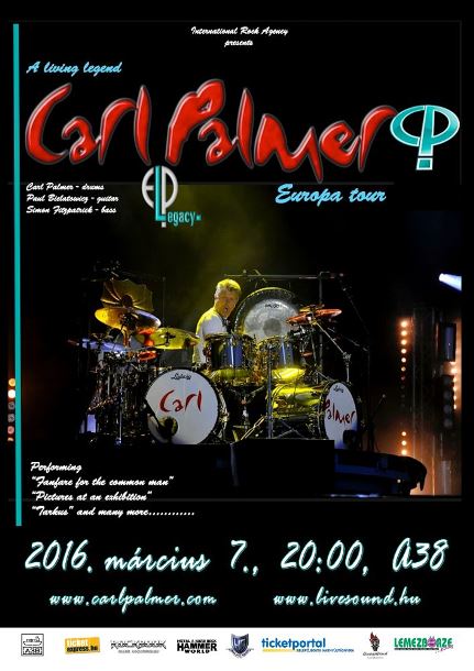 Carl Palmer's ELP Legacy - Koncert márciusban