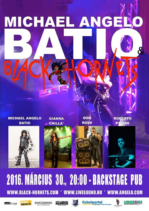 Michael Angelo Batio és a Black Hornets: koncert a Backstage Pubban