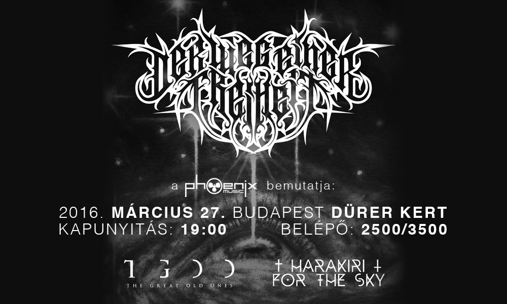 A Phoenix Music Hungary bemutatja: Der Weg Einer Freiheit (D), The Great Old Ones (F), Harakiri For The Sky (A) - Dürer Kert (2016.03.27.)