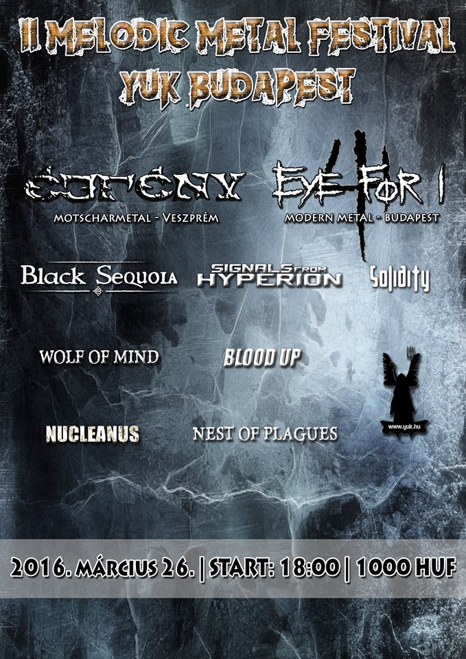 II. Melodic Metal Festival - 9 banda a Yukban